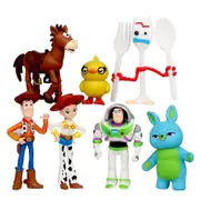 7Pcs/Set Mini Woody Buzz Lightyear Cartoon Action Figure Table Baking Cake Decor