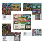 Pull Tab - Hard Card - Tickets Game - 5 Pack Mixed Titles #2