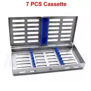 Dental 7 PCS Cassette Sterilization Box Tray Scaler Holding Surgical Tools CE