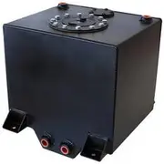 Aeroflow Aluminium 5 Gallon (19L) Fuel Cell with Cavity/Sump (Black), AF85-2050ABLK