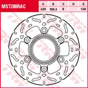 TRW Lucas Brake disc MST288RAC,rigid