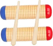 Hoement Develop Hand-eye Coordination Wooden Shaker Instrument Set Rhythm for Ukulele and Party Games