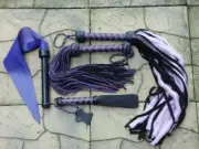 Lot *4* PURPLE POWER Flogger Whip Cat Slapper - Horse Training Tool Starter Kit