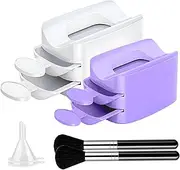 Iouyjiu Nail Dip Container – Double Layer Recycling Tray,Nail Decoration Products, Women Hand Tools, Glitter Saver Container Holder, Manicure Tools for Women, Men