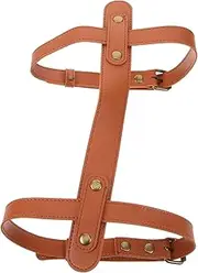WOONEKY Outdoor Blanket Carrying Straps Sturdy Pu Material Soft Mat Straps Waterproof Easy to Tie Down
