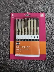 Sakura Pigma Micron Pen Set Brush Graphic Set Black 30067