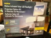 Koda Motion Activated Solar LED Floodlight. Weather Resistant, 2000 Lumens.
