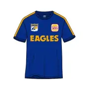 West Coast Eagles AFL AFWCE255 Mens Retro Throwback Short Sleeve Printed T Shirt