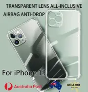 For Apple iPhone 13 Clear Transparent Shockproof Soft Silicone Slim Case Cover