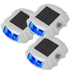 1-4X Solar Driveway Lights Deck Pathway Lights Solar Dock LED Light Safety Light