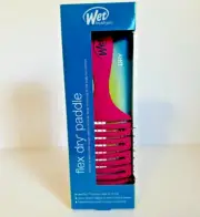 Hydro Flex Dry Hair Brush Wet or Dry Paddle Pink