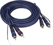 UIInosoo RCA Cable With Ground Wire, 10ft Turntable Gold Plated 2RCA Male to 2RCA Male Stereo Interconnect for Turntable, Preamp, Record Player, Amplifier