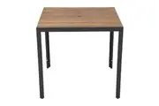 Bolero Steel & Acacia Square Table - 800mm