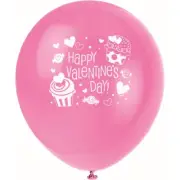 12" Cupcake Hearts LTX Ballons 1S 8CT