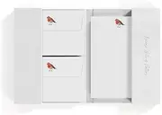 Me Loovely Robin Letter Writing Paper and Envelopes Set Stationery A5 Size Papers Writing Supplies for School Home & Office (20 Letters & 20 Envelopes with Folder)