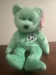 Ty Beanie Baby Original - Kicks the Bear - Retired - NWT 98/99 Tag Error