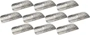 Set of 10 [ZN] Metal Hot Towel Holder Fuji Shaped Silver [5.5 x 2.5 x 0.7 inches (14 x 6.3 x 1.9 cm) | Hot Towel Holder