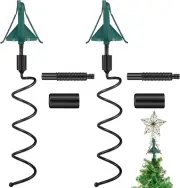 5 Pcs Christmas Tree Topper Supporter Holder Twist on Universal Tree Topper Stab
