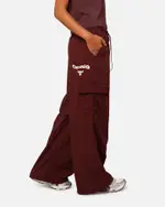 [MITCHELL & NESS] Mitchell & Ness Women's Chicago Bulls Wavey Text Cargo Pants Fudge - Size M M Fudge