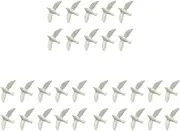 30Pcs Mini Pigeon Figurine Miniature Resin Pigeon Tiny Pigeon Figurines Pigeon Statue White Pigeon Ornament Pigeon Sculpture Model for Craft Moss Landscape Garden Ornament