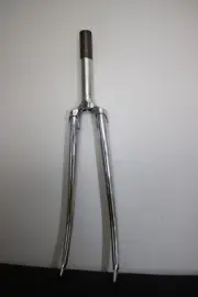 NOS RARE VINTAGE CHROME STEEL TRACK FORK 145MM 700C 1" ITALIAN THREAD PISTA