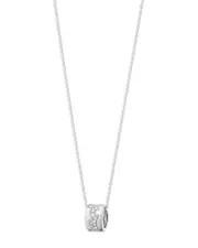 George Jensen 18K White Gold Fusion Diamond Puzzle Inspired Pendant Necklace, 17.72