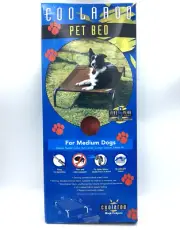 Coolaroo Pet Bed Portable MEDIUM Dogs Elevated Breathable Terra Cotta 26" x 42"