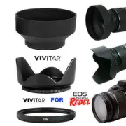 HARD LENS HOOD + RUBBER HOOD +HD UV FILTER FOR Canon EF 16-35mm f/4L IS USM LENS