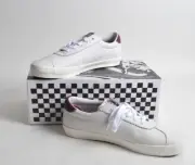 NIB Mens Vans Skate Sport Shoe $85 9.5 Benny Urban marshmallow burgundy white