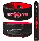 4" Pure LEATHER Best WEIGHT LIFTING BELT GYM Bodybuilding BACK SUPPORT Heavy Dut