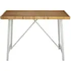 Harbour Metal/Cane/MDF 81x102cm Console Table Home Furniture Rect Brown/White