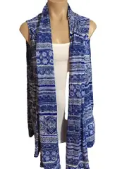 BNWT Womens Sz 16 Autograph Soft Mosaic Print Sleeveless Drape Tunic Top RRP $50