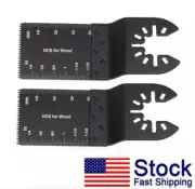 2pcs Oscillating Multi Tool Saw Blades Wood Metal Cut Cutter For Dewalt Fein