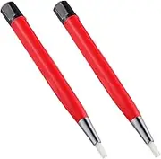 Levemolo 2pcs Fiberglass Pen Fiberglass Cleaning Pen Removal Brush Jewelry Tools Titanium Economy Clock Sweeping Pen Ornaments Glass Fiber Tools Drilling Sweeping Pen Scrape Watch Nylon