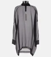 [Rick Owens] Rick Owens Hollywood sheer silk chiffon top One Size black