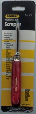 SCRAPER TRIANGULAR BLADE METAL SCRAPER,DEBURRING TRIMMING BLADE MADE IN USA