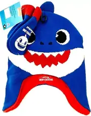 Berkshire Fashions Nickelodeon Pinkfong Baby Shark OSFM Hat & Matching Gloves