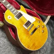 Electric Guitar Gibson Les Paul Standard 50s Figured Top Honey Amber with Case