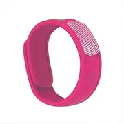 PARAKITO Mosquito Band Adult - Mosquito Band - Mosquito Bracelet - Mozzie Bands - Mozzie Bracelet - No DEET, No Alcohol, w/Natural Essential Oils for Travel & Camping, Waterproof. 30 Days Protection, 15 Days per Pellet, 2 Pellets per Pack (Fuchsia)