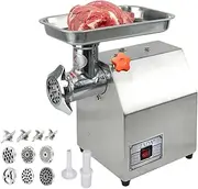 1500W Commercial Meat Mincer- Electric Grinder & Sausage Maker Filler OZ & Sausage Maker Filler, Stainless Steel Stuffer, 5 Grinding Plates, 4 Blades,1Sausage Tube Attachment,1 Food Stuffer