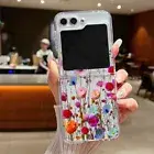Shockproof Rose Flowers Slim Case For Samsung Galaxy Z Flip6 Flip5 Flip4 3 Cover