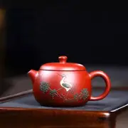 Yixing Purple Clay Teapot Raw Ore Crane Teaware Oolong Tea Set pot Filter Kettle