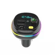Bluetooth 5.0 FM Wireless Transmitter Handsfree Car Radio Adapter PD USB Charger