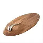 Nambé Swoop Cheese Board W/ Knife (5014)