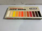 Vintage KOSS 12 Square Pastels Non Toxic NOS UNUSED EARTH TONES
