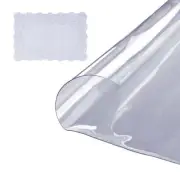 VEVOR Clear Table Cover Protector, 42 inch/1068 mm Round Table Cover, 1.5 mm ...