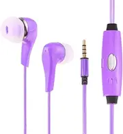 Air Smart Headphones Bluetooth Earphone 1m 3.5mm Plug Universal Stereo Visible EL Flowing Light Earphones with Mic (Green) (Color : Purple)