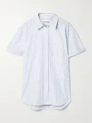 [RÓHE] RÓHE - Striped Cotton-poplin Shirt - White - FR 42 FR 42 White