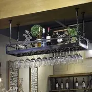 [AJYBYUKJ] Red Wine Glass Rack Bar Counter Wine Rack Hanging Vintage Cup Holder High Wine Cup Holder Storage Rack (Size : 8035cm) (120 * 35cm) Warm as Ever Beauty Comes