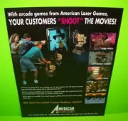 American Laser Games Mad Dog II Lost Gold Space Pirates Gallaghers Gallery FLYER